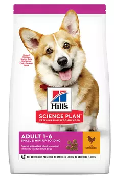 Сухой корм для собак Hills Science Plan Canine Adult 1-6 Small &amp; Miniature Chicken &amp; Turkey 1,5 кг