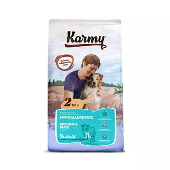 Сухой корм для собак Karmy с ягненком для средних и крупных пород 2 кг