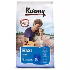 Сухой корм для собак Karmy с телятиной для крупных пород 15 кг
