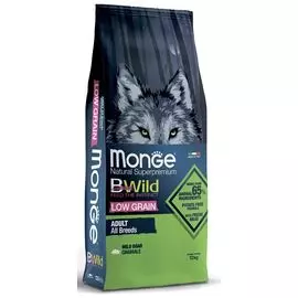Сухой корм для собак Monge BWild Low Grain с мясом дикого кабана 12 кг