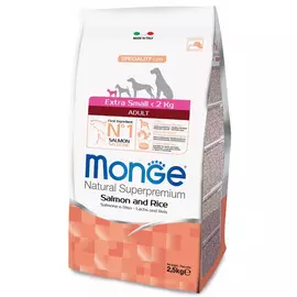 Сухой корм для собак Monge Speciality Extra Small Adult лосось с рисом 0,8 кг