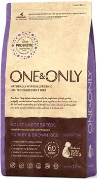 Сухой корм для собак One&amp;Only Turkey &amp; Rice Adult Large Breeds 3 кг