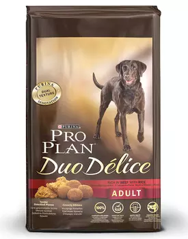 Сухой корм для собак Purina Pro Plan Duo Delice Adult Canine Beef&amp;Rice 2,5 кг