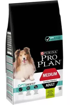 Сухой корм для собак Purina Pro Plan Adult Medium Sensitive Digestion с ягненком 7 кг