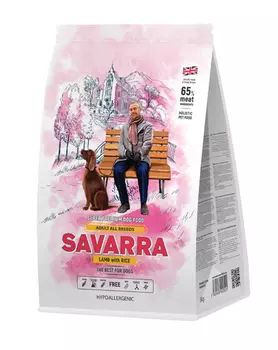 Сухой корм для собак Savarra Adult Lamb гиппоаллергенный 18 кг