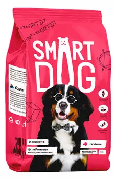 Сухой корм для собак Smart Dog для крупных пород с ягненком 12 кг