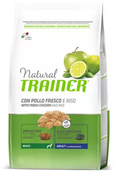 Сухой корм для собак Trainer Natural Adult Maxi with Fresh Chicken and rice 12 кг