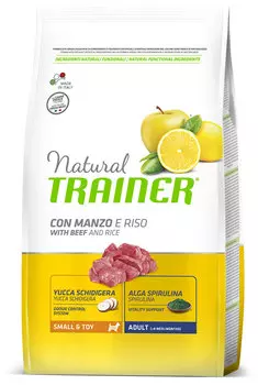 Сухой корм для собак Trainer Natural Small &amp; Toy with Beef and Rice 0,8 кг