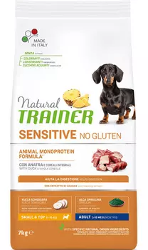 Сухой корм для собак Trainer Sensitive No Gluten Mini Duck&amp;Rice 7 кг