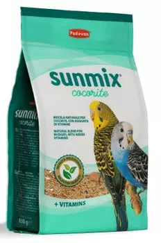 Сухой корм для волнистых попугаев Padovan Sunmix Cocorite комплексный 0,85 кг
