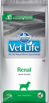 Сухой корм Farmina VET LIFE Canine Renal диета для собак 12 кг