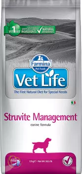 Сухой корм Farmina VET LIFE Canine Struvite Management диета для собак 12 кг