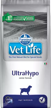 Сухой корм Farmina VET LIFE Canine UltraHypo диета для собак 12 кг
