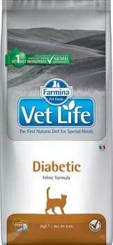Сухой корм Farmina VET LIFE Feline Diabetic диета для кошек 10 кг