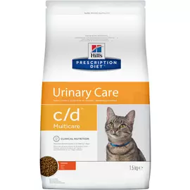 Сухой корм Hills Prescription Diet c/d Feline Multicare with Chicken диета для кошек 1,5 кг