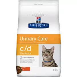 Сухой корм Hills Prescription Diet c/d Feline Multicare with Chicken диета для кошек 10 кг