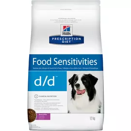 Сухой корм Hills Prescription Diet d/d Canine Skin Support Duck &amp; Rice диета для собак 12 кг