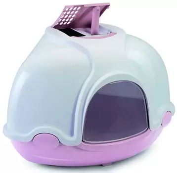 Туалет закрытый Imac GINGER для кошек розовый 50х40х40