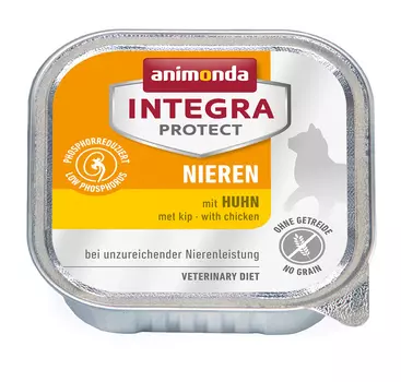 Влажный корм Animonda Integra Protect Renal с курицей при почечной недостаточности ламистер диета для кошек 0,1 кг