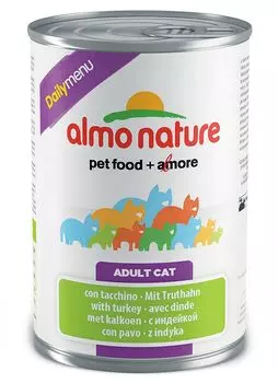 Влажный корм для кошек Almo Nature Daily Menu Adult Cat with Turkey 0,4 кг