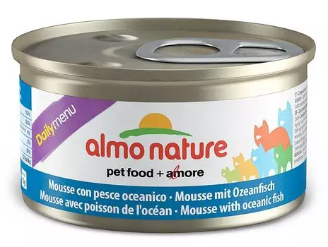 Влажный корм для кошек Almo Nature Daily Menu Adult Cat Mousse with Oceanic fish 0,085 кг