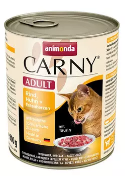 Влажный корм для кошек Animonda Carny Adult Chicken and Duck 0,8 кг