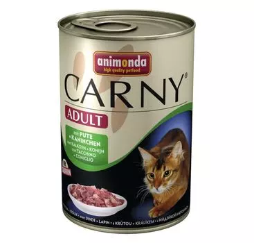 Влажный корм для кошек Animonda Carny Adult Turkey and Rabbit 0,4 кг