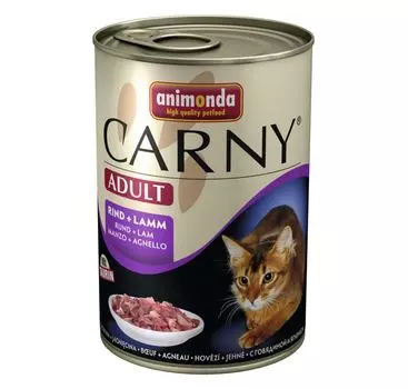 Влажный корм для кошек Animonda Carny Adult Beef and Lamb 0,4 кг