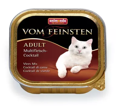 Влажный корм для кошек Animonda Vom Feinsten Adult коктейль из разных сортов мяса для 0,1 кг
