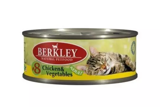 Влажный корм для кошек Berkley №8 Chiken &amp; Vegetables 0,1 кг