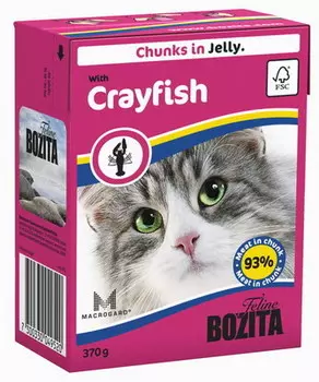 Влажный корм для кошек Bozita Feline Crayfish кусочки в желе 0,37 кг