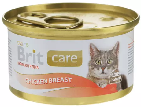 Влажный корм для кошек Brit Care Chicken Breast 0,08 кг