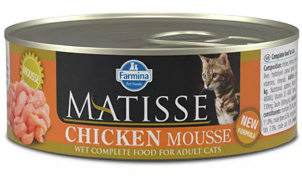 Влажный корм для кошек Farmina Matisse Mousse мусс с курицей 0,085 кг