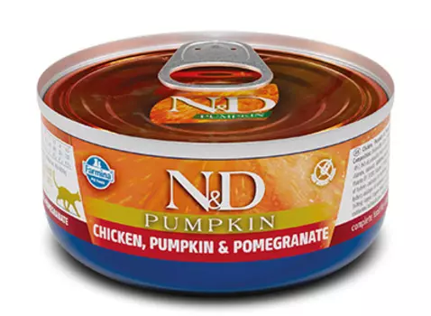 Влажный корм для кошек Farmina N &amp; D Chicken, Pumpkin &amp; Pomegranate с курицей, гранатом и тыквой 0,07 кг
