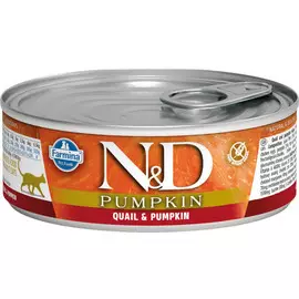 Влажный корм для кошек Farmina N &amp; D Quail &amp; Pumpkin с перепелкой и тыквой 0,07 кг