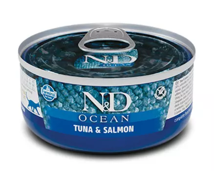 Влажный корм для кошек Farmina N &amp; D Ocean Tuna &amp; Salmon с тунцом и лососем 0,07 кг