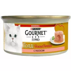 Влажный корм для кошек Gourmet Gold Нежная начинка с лососем 0,085 кг