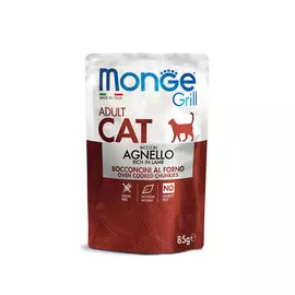 Влажный корм для кошек Monge Cat Grill Pouch новозеландский ягненок пауч 0,085 кг