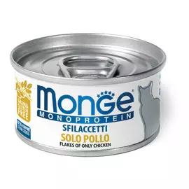 Влажный корм для кошек Monge Cat Monoprotein хлопья из курицы 0,08 кг