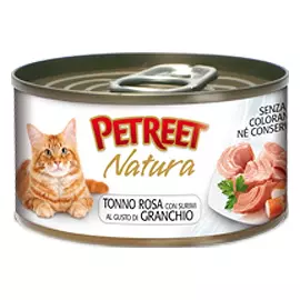 Влажный корм для кошек Petreet Кусочки розового тунца с крабом 0,07 кг