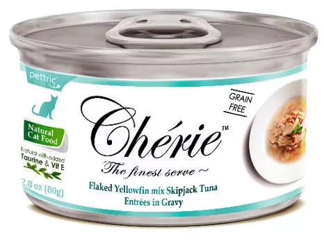 Влажный корм для кошек Pettric Cherie с тунцом в подливе 0,08 кг