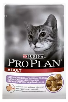 Влажный корм для кошек Purina Pro Plan Adult Feline with Turkey pouch 0,085 кг