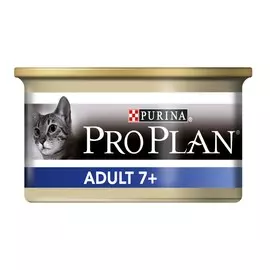 Влажный корм для кошек Purina Pro Plan Adult 7+ Feline with Tuna canned 0,085 кг