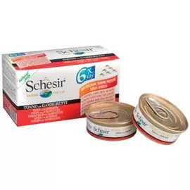 Влажный корм для кошек Schesir Nature Tuna with Shrimps 0,3 кг