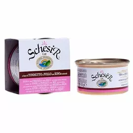 Влажный корм для кошек Schesir Nature Tuna and Chicken and Rice 0,085 кг