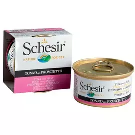 Влажный корм для кошек Schesir Nature Tuna and Ham 0,085 кг