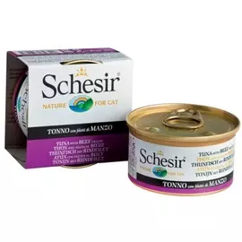 Влажный корм для кошек Schesir Nature Tuna and Beef 0,085 кг