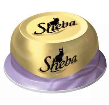 Влажный корм для кошек Sheba коктейль тунец и отборная креветка 0,08 кг