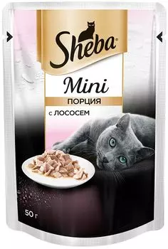 Влажный корм для кошек Sheba Mini с лососем 0,05 кг