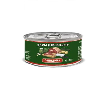 Влажный корм для кошек Solid Natura Holistic Говядина 0,1 кг